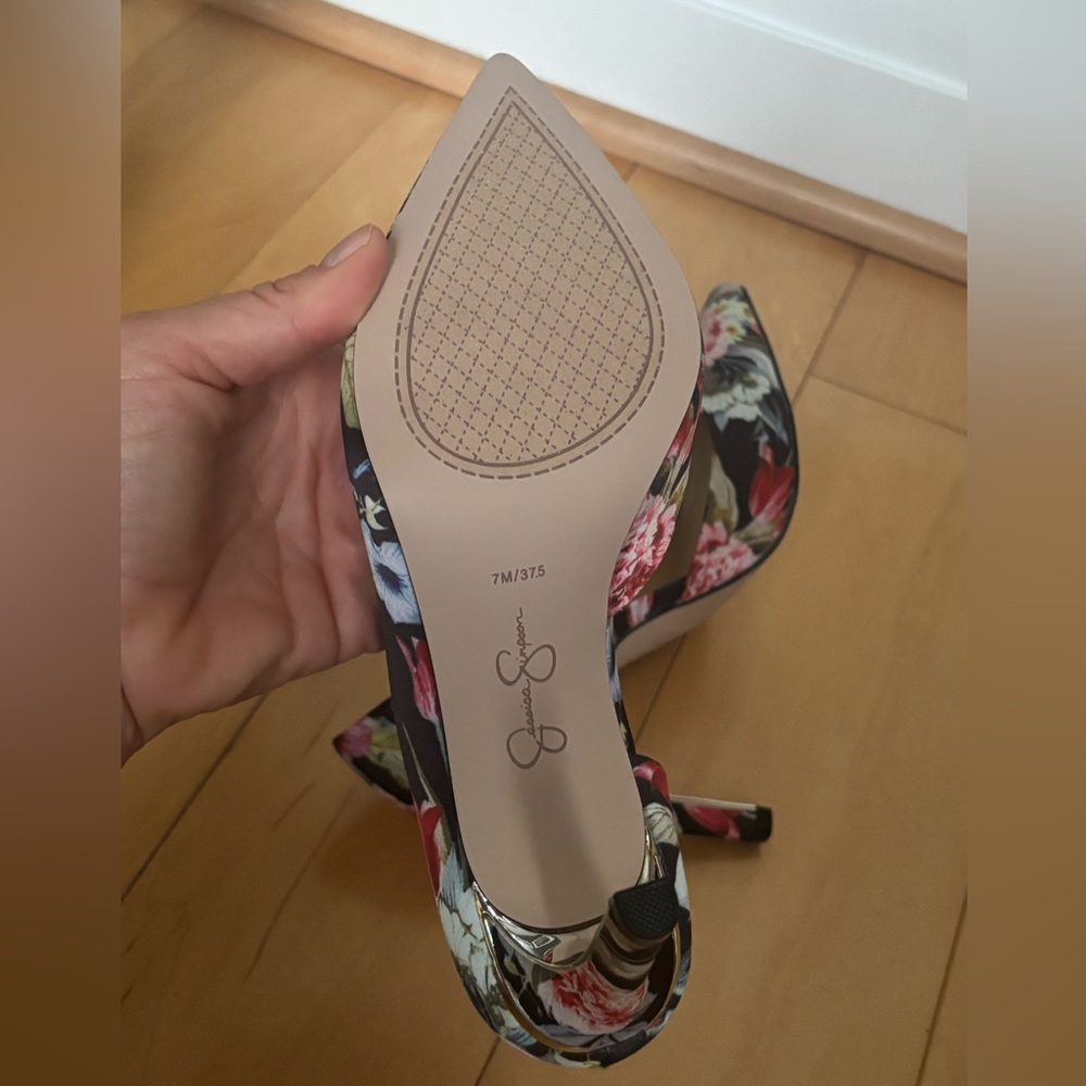 BRAND NEW Jessica Simpson Floral Print Women's Heels - Picture 7 of 7